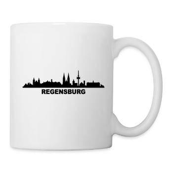 Skyline Regensburg - Tasse - Weiß - Rechts