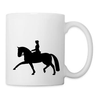 Dressur Reiter Mod.6 - Tasse - Weiß - Rechts