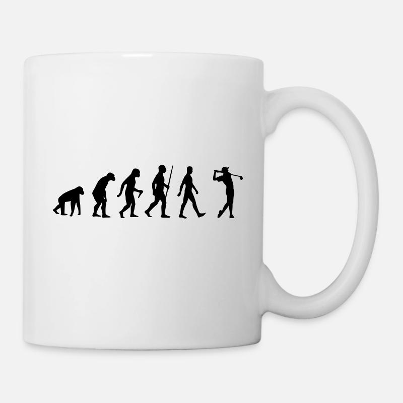 Golf, Golfers, Golfing, Evolution, Square Ball Blow - Mug - white
