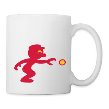 pétanque jeu de boules - Mug blanc - blanc - Droite