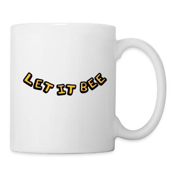 Let It Bee Imker Logo - Tasse - Weiß - Rechts