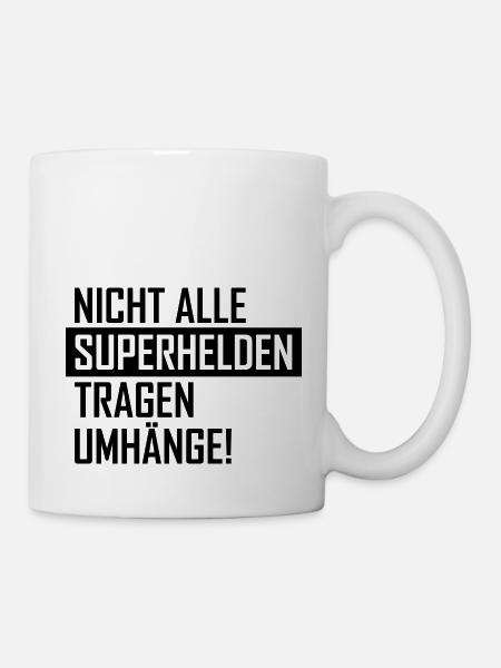 superheld - Tasse - Weiß