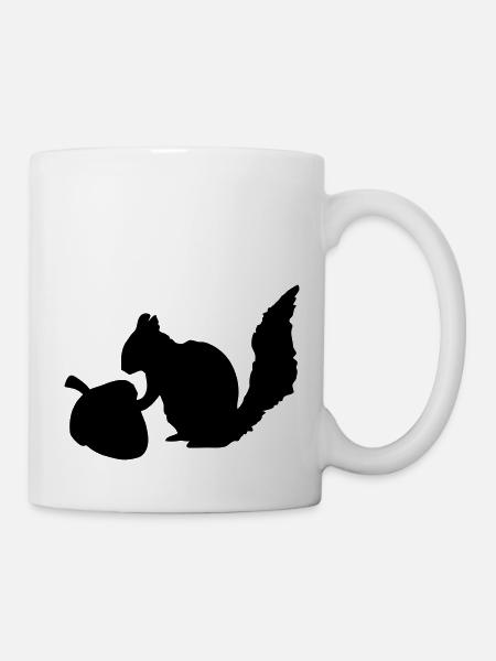 Noix de l'écureuil - Mug blanc - blanc