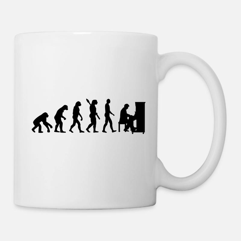 Evolution Piano - Mug blanc - blanc