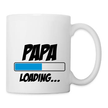 Papa Loading... | Bébé | Naissance | Grossesse - Mug blanc - blanc - Droite