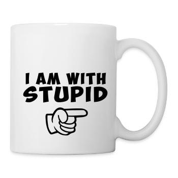 quote humor fun friendship couple - Mug - white - Right