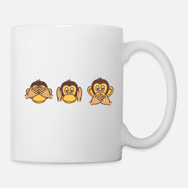 Singe - Mug blanc - blanc