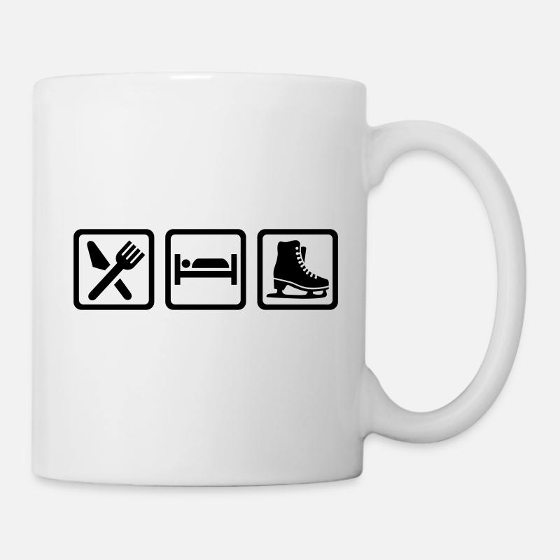 Schlittschuh - Tasse - Weiß