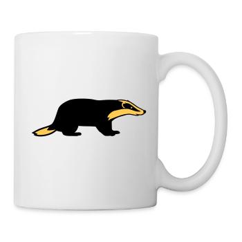 Dachs - Tasse - Weiß - Rechts