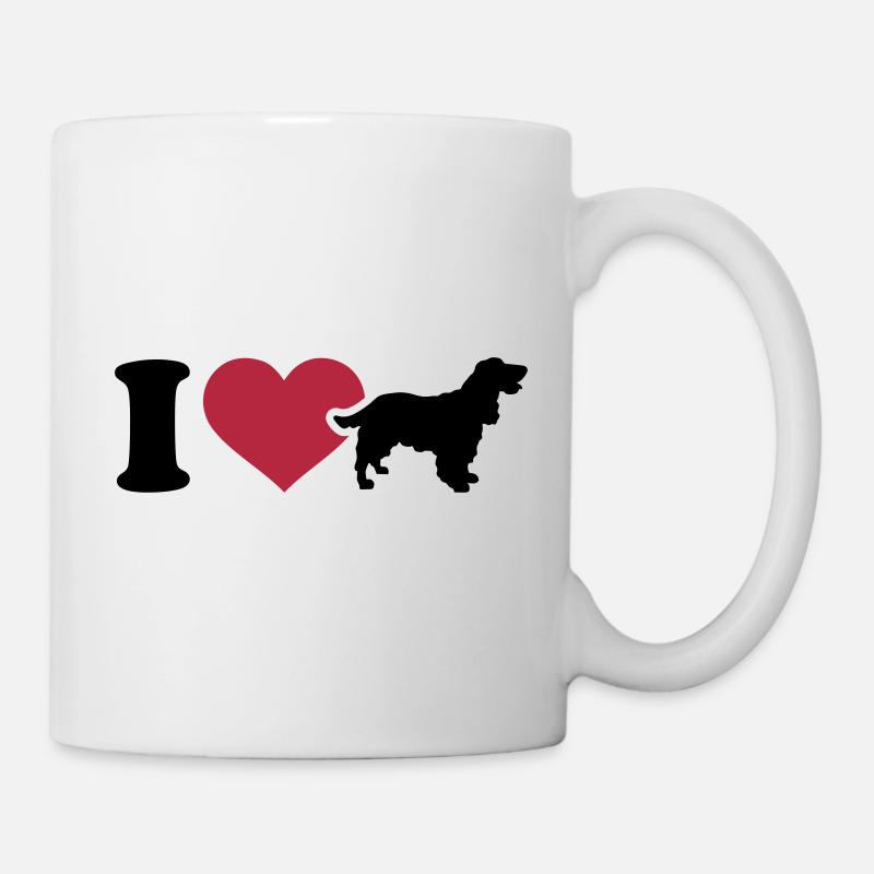 I love Cocker Spaniel - Mug - white