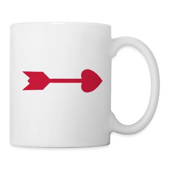 fleche coeur 1901 - Mug blanc - blanc - Droite