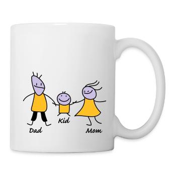 happy family - Mug - white - Right