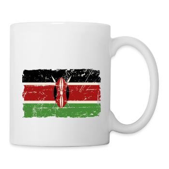 Kenya Vintage Flag - Tasse - Weiß - Rechts