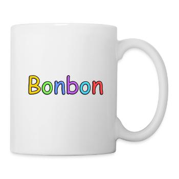 Candy lettrage en coloré - Mug blanc - blanc - Droite