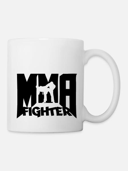 MMA Fighter Logo - Tasse - Weiß