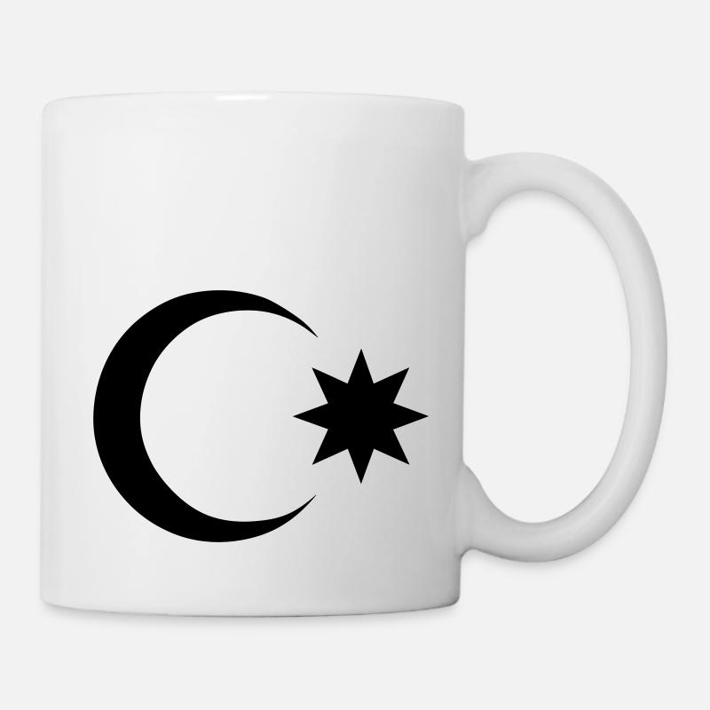Azerbaijan Moon and Star Azerbaijan - Mug - white