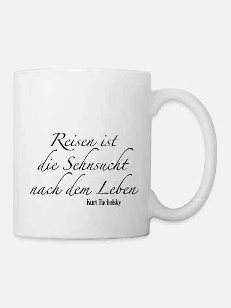 reisen - Tasse - Weiß