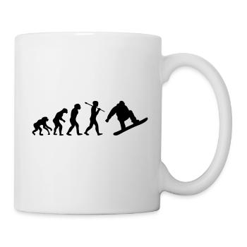 snowboard evolution - Tasse - Weiß - Rechts