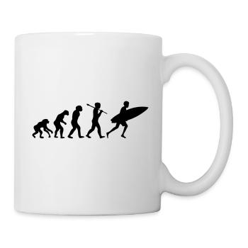 surf Brandung evolution - Tasse - Weiß - Rechts