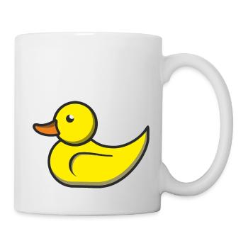 Ente Comic - Tasse - Weiß - Rechts