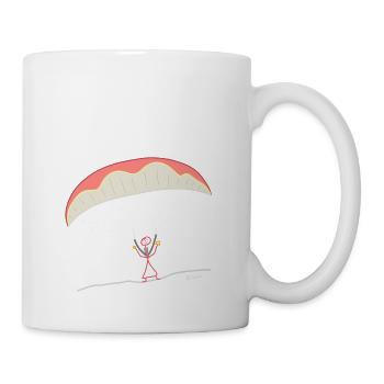 Paragliding Air Sports Aero Wind Paragliding Sport - Mug - white - Right