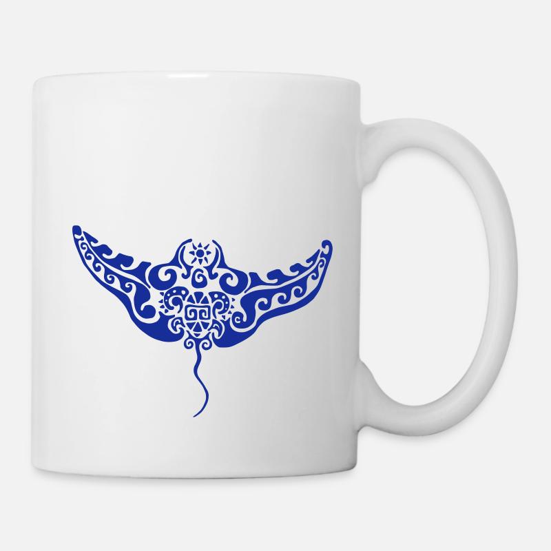raies manta - Mug blanc - blanc