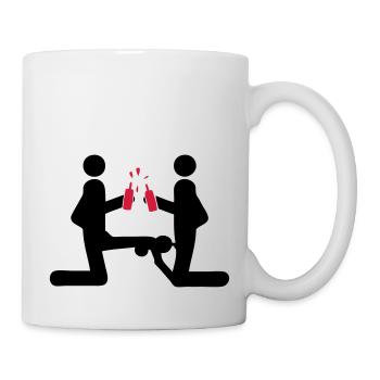 liebe paar fick 1 - Mug blanc - blanc - Droite