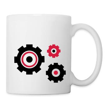 zahnraeder_2 - Mug blanc - blanc - Droite