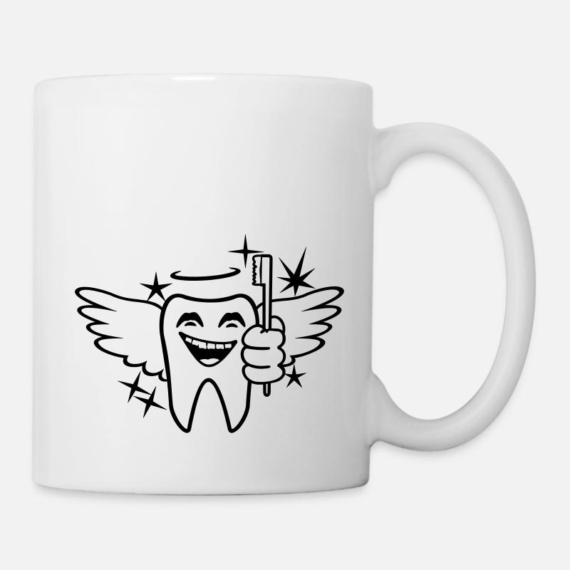 Zahnfee / tooth fairy (1c) - Tasse - Weiß