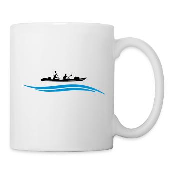 Kanu Wasser - Tasse - Weiß - Rechts