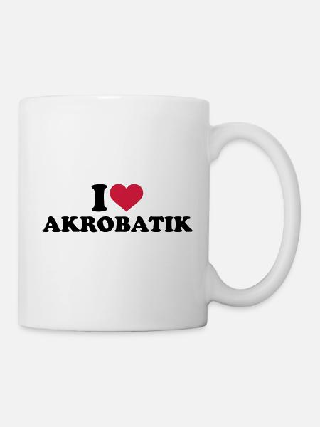Akrobatik - Tasse - Weiß