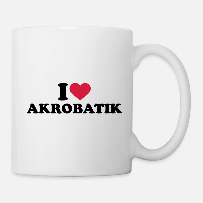 Akrobatik - Tasse - Weiß