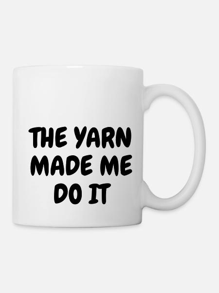 Stricken / stricker / Sticken / mode - Tasse - Weiß