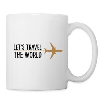 Let's travel the world - Mug - white - Right