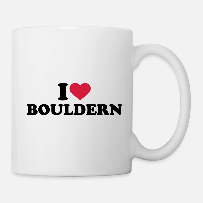 Bouldern - Tasse - Weiß