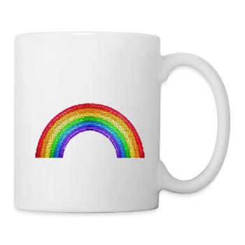 arc en ciel - Mug blanc - blanc - Droite