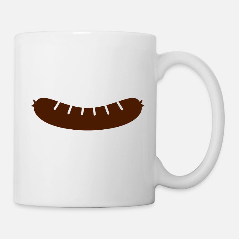 Würstchen - Tasse - Weiß