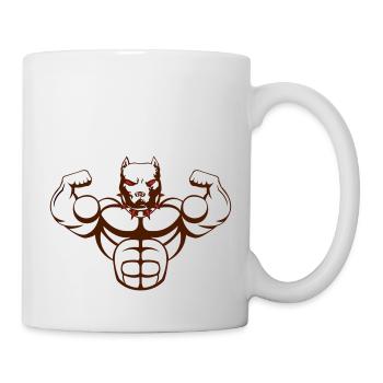 strong dog_02 - Tasse - Weiß - Rechts