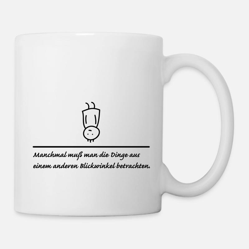 anderer Blickwinkel - Tasse - Weiß