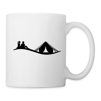 Freizeit - Camping - Tasse - Weiß - Rechts