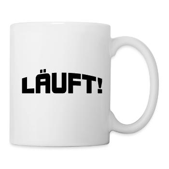 Läuft! - Tasse - Weiß - Rechts
