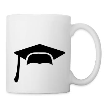 Hat diploma icon 7062 - Mug - white - Right