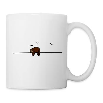 Schlafendes Faultier (c) - Tasse - Weiß - Rechts