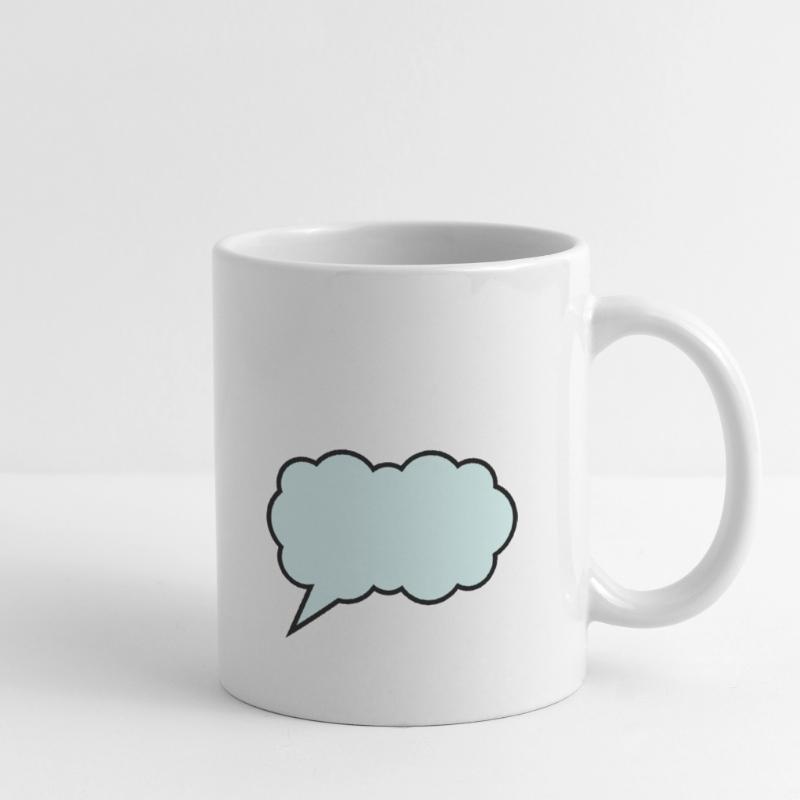 cloud bubble design Mug