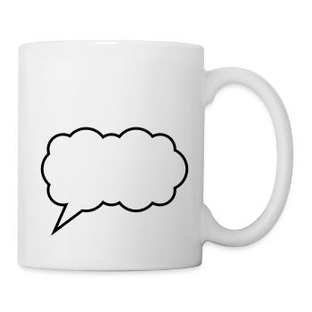 cloud bubble - Mug - white - Right