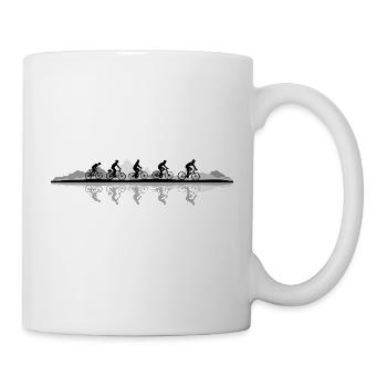 Sport - Fahrrad - Tasse - Weiß - Rechts