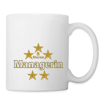 Vom Grafik Designer--5 Sterne Managerin - Tasse - Weiß - Rechts