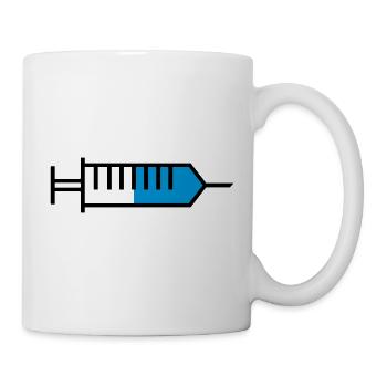 Syringe outline - Mug - white - Right