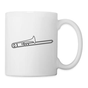 posaune - Tasse - Weiß - Rechts