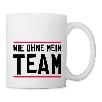 nie ohne mein team - Tasse - Weiß - Rechts